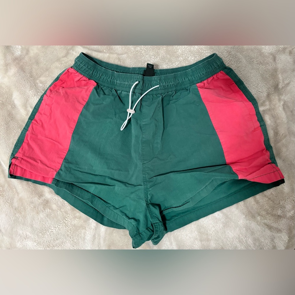 Green and Pink Swim Shorts
